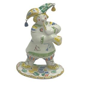 Russian / Ukrainian Folk Art Majolica Pottery Figurine Made in Russia RARE